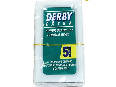 Derby Extra Super Stainless DE Blades 5 PK-Green on Sale