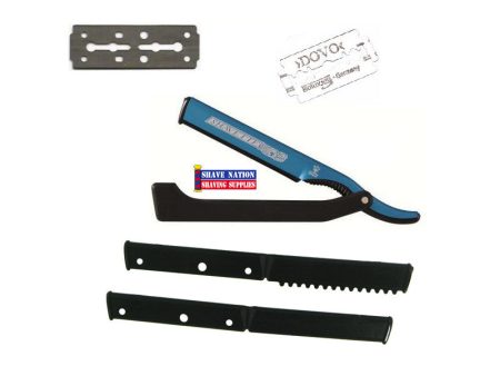 Dovo Shavette Razor-Blue Blade Holder Supply