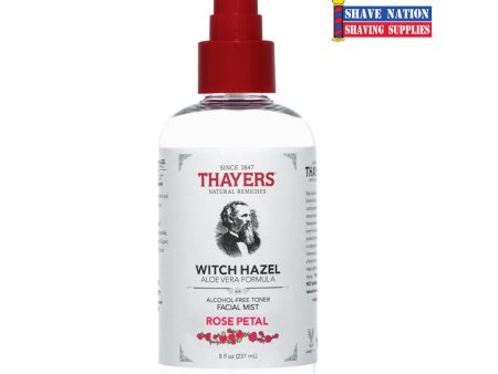 Thayers Alcohol Free Rose Petal Witch Hazel Toner Facial Mist Spray Discount