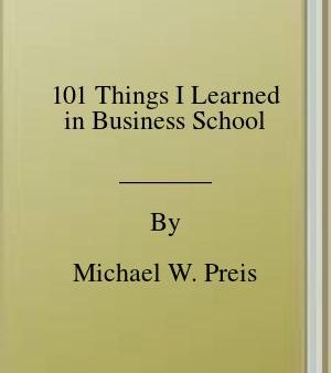 101 Things I Learned in Business School | O#MANAGEMENT Supply